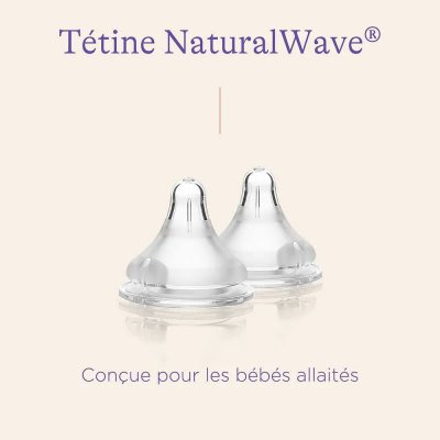 Lot de 2 tétines naturalwave m