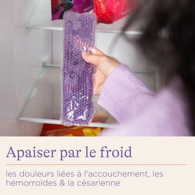 Serviette post-accouchement apaisante chaud/froid