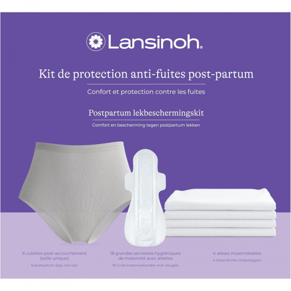Kit de protection anti-fuites postpartum Lansinoh