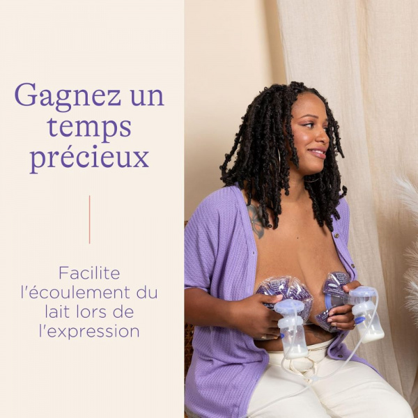 Compresses d'allaitement 3-en-1 chaud/froid réutilisables Lansinoh
