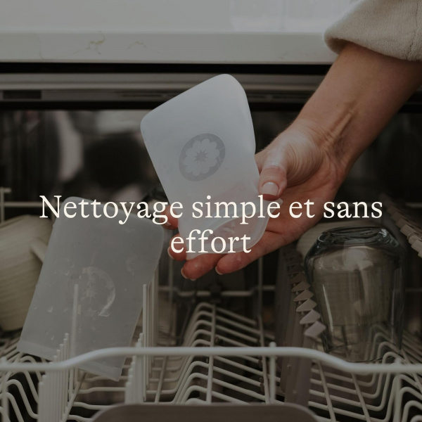 Lot de 5 sachets de conservation de lait maternel en silicone réutilisable Lansinoh