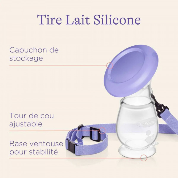 Tire-lait silicone Lansinoh