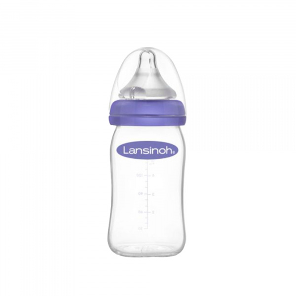 Biberon en verre avec tétine naturalwave 160ml Lansinoh