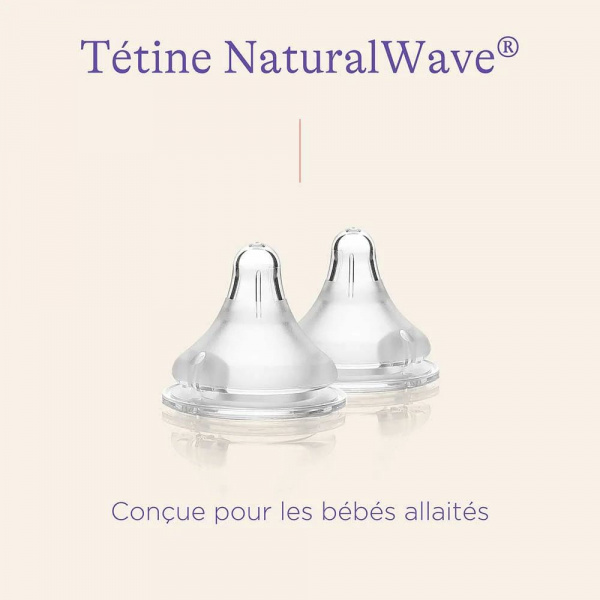 Lot de 2 tétines naturalwave xs Lansinoh
