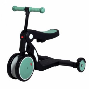 Scootizz,draisienne évolutive 5 en 1 avec barre de poussée adulte verte Looping