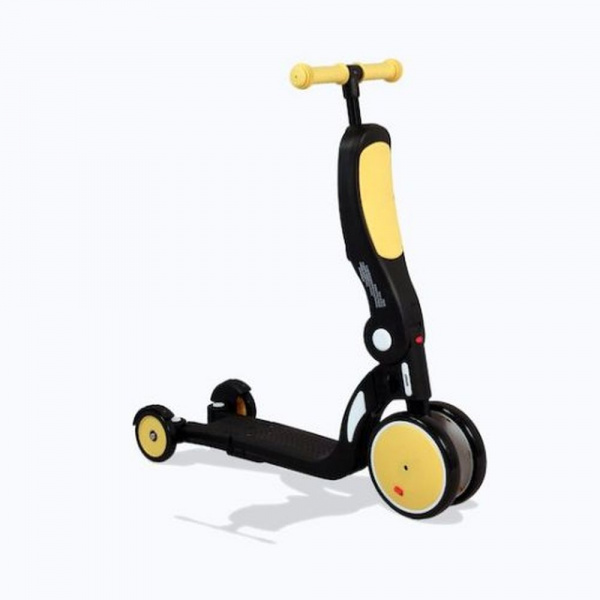 Draisienne évolutive 5 en 1 scootizz avec barre de poussée adulte jaune Looping