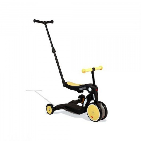 Draisienne évolutive 5 en 1 scootizz avec barre de poussée adulte jaune Looping