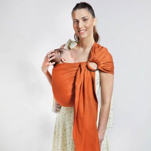 Echarpe de portage tissée sans nœud fauve Love radius