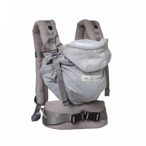 Porte bébé hoodiecarrier 2 gris athlétique Love radius