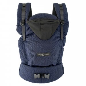 Porte bébé hoodiecarrier 2 bleu moelleux Love radius