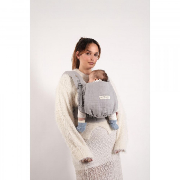 Porte bébé physiocarrier 2 grey gaze de coton Love radius