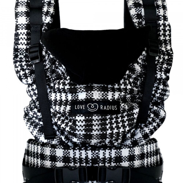 Porte bébé hoodiecarrier 2 prince de galles Love radius