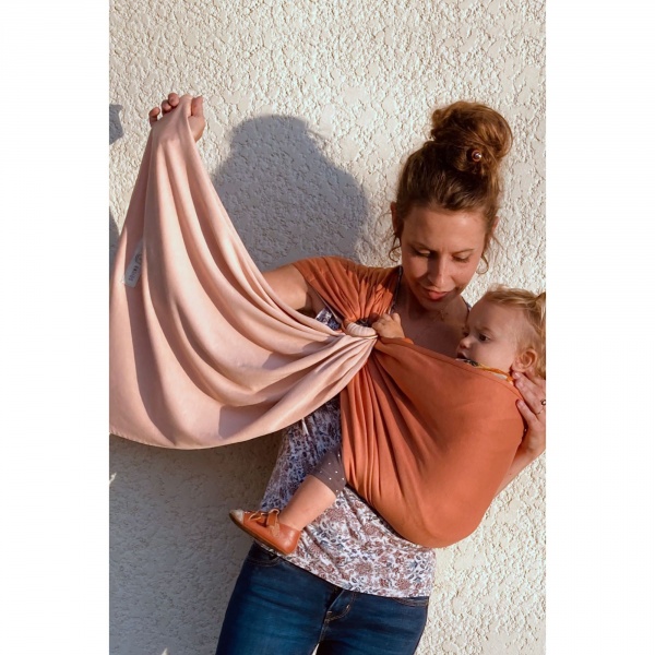 Echarpe de portage sans nœud - anthracite, noir (réversible) Love radius