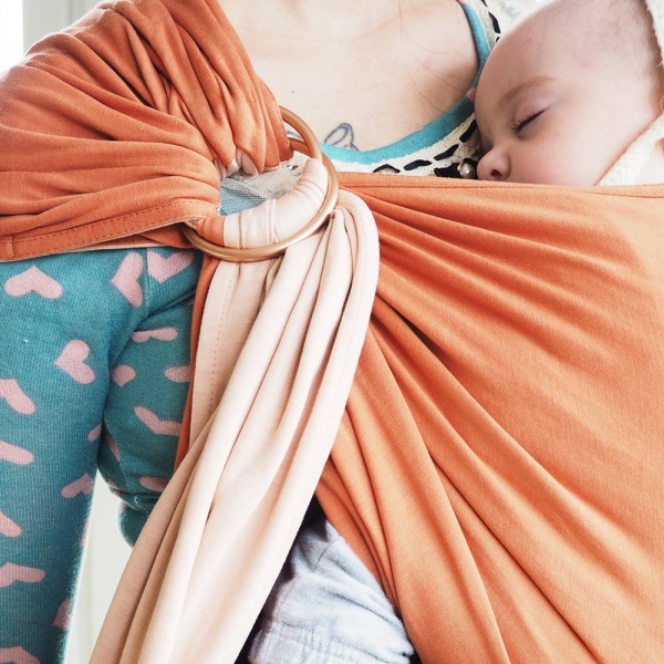 Echarpe de portage sans nœud - anthracite, noir (réversible) Love radius