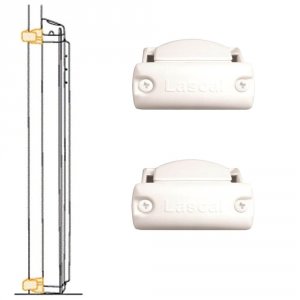 Kit d'installation rampe côté boîtier kiddy guard blanc Lascal