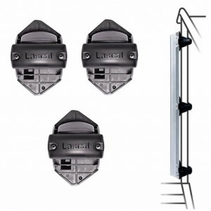 Kit d'installation rampe côté fermeture kiddy guard noir Lascal