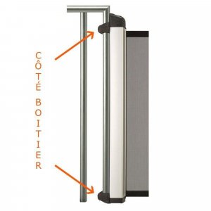 Kit d'installation rampe avant côté kiddy guard noir Lascal