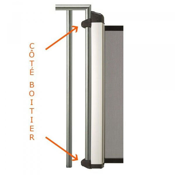 Kit d'installation rampe avant côté kiddy guard noir Lascal