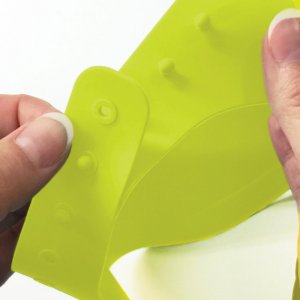 Bonnet de bain bébé réglable en silicone kap, vert citron Bbluv