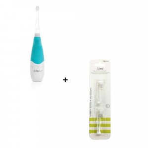 Brosse à dents électrique bébé et 2 têtes de remplacement - sonïk Bbluv
