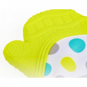 Gant de dentition en silicone souple glüv aqua Bbluv