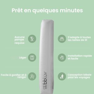 Lot de 2 barrières de lit gonflables bumps Bbluv