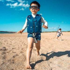 Gilet de natation évolutive en néoprène navy 18-36 mois Bbluv