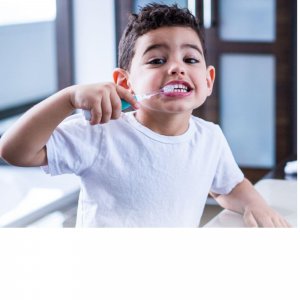 Brosse à dents électrique bébé à vibrations douces avec led dès 0 mois Bbluv