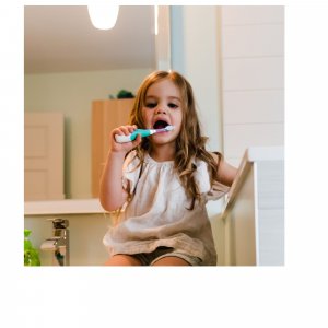 Brosse à dents électrique bébé à vibrations douces avec led dès 0 mois Bbluv