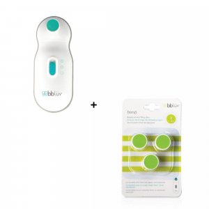 Lime à ongles électrique trimö et lot de 3 disques de rechange Bbluv