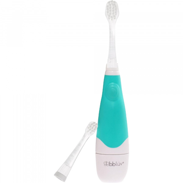 Brosse à dents électrique bébé à vibrations douces avec led de 0 à 18 mois Bbluv