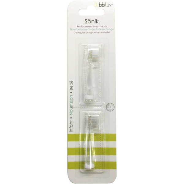 Lot de 2 têtes de brosses à dents sönik enfant 18 mois et + Bbluv