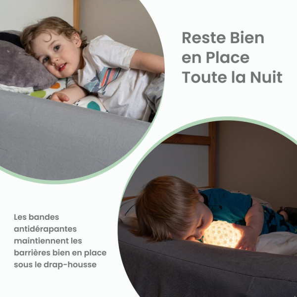 Lot de 2 barrières de lit gonflables bumps Bbluv