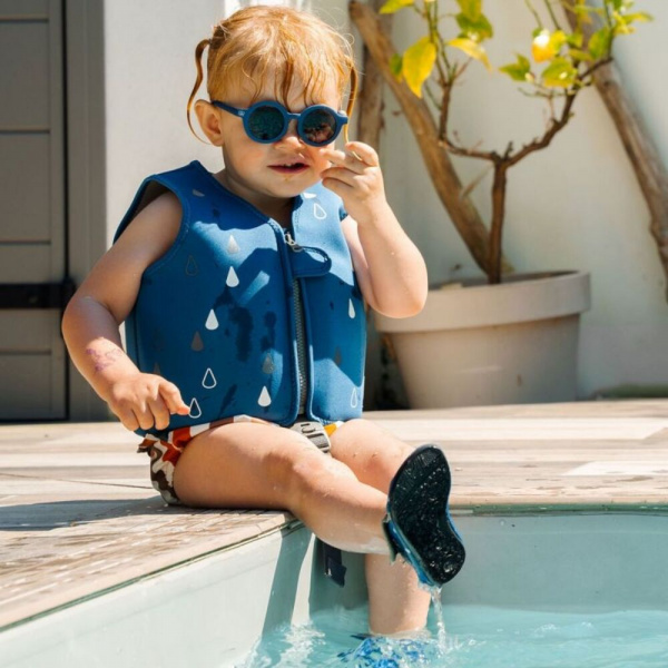 Gilet de natation évolutive en néoprène navy 18-36 mois Bbluv