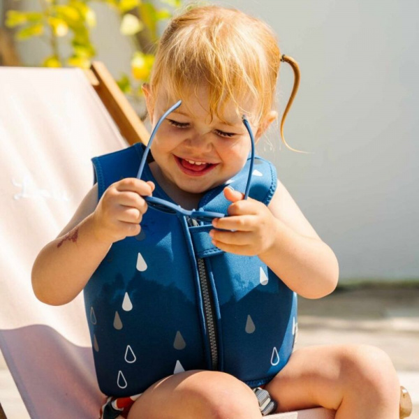 Gilet de natation évolutive en néoprène navy 18-36 mois Bbluv