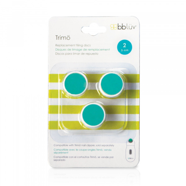 Lot de 3 limes de remplacement pour coupe-ongles électriques pour trimö 3-6 mois aqua Bbluv
