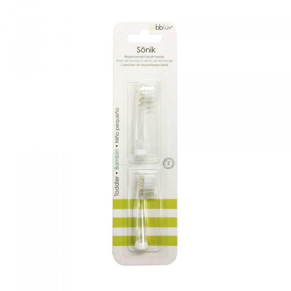 Lot de 2 têtes de brosses à dents sönik enfant 36 mois et + Bbluv