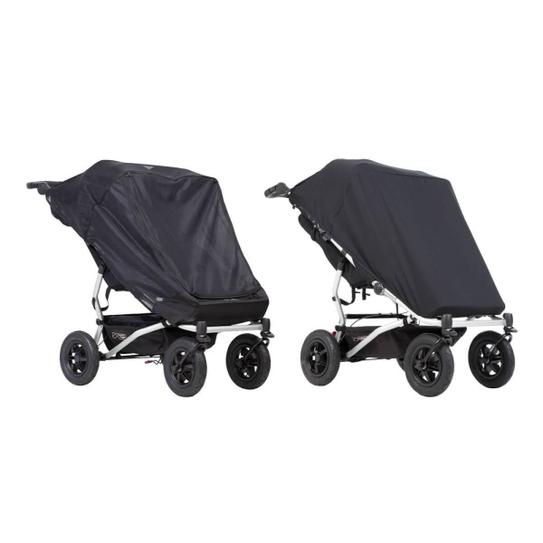 Habillage pluie poussette double duet Mountain buggy