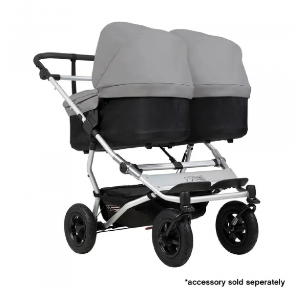 Poussette double duet silver - version 3 Mountain buggy