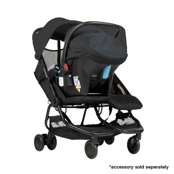 Poussette double canne nano noir Mountain buggy