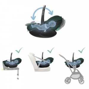 Siège auto pebble 360 pro 2 i-size twillic green Maxi-cosi