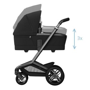 Poussette duo fame + nacelle twillic black Maxi-cosi