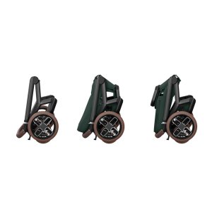 Poussette duo fame + nacelle twillic green Maxi-cosi