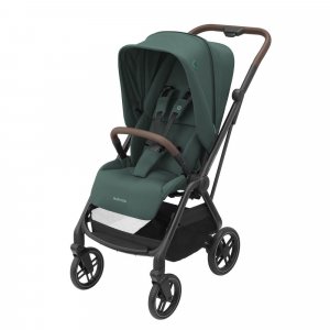 Poussette duo leona² + siège auto pebble 360 essential green Maxi-cosi