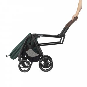 Poussette duo leona² + siège auto pebble 360 essential green Maxi-cosi