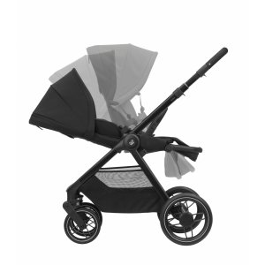 Poussette duo oxford twillic black + siège auto i-size pebble 360 essential black Maxi-cosi