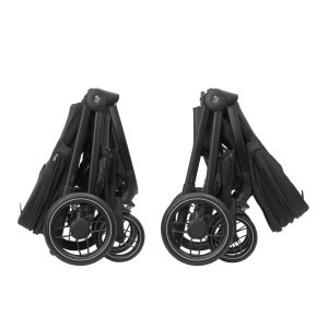 Poussette duo oxford twillic black + siège auto i-size pebble 360 essential black Maxi-cosi