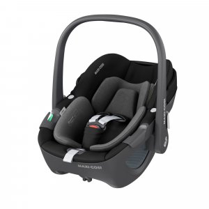 Poussette leona black + siège auto pebble 360 essential black Maxi-cosi