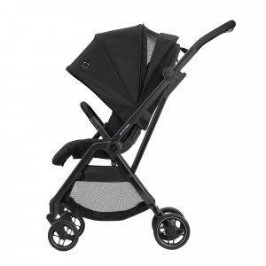 Poussette leona black + siège auto pebble 360 essential black Maxi-cosi