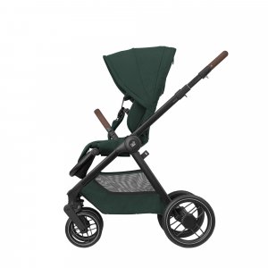 Poussette trio oxford + siège auto pebble 360 pro 2 + nacelle sense twillic green + base familyfix 360 pro Maxi-cosi